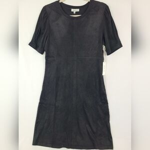 NEW Another Love Women's Black Demi Suede Short Sleeve Dress Sz XL MSRP $64